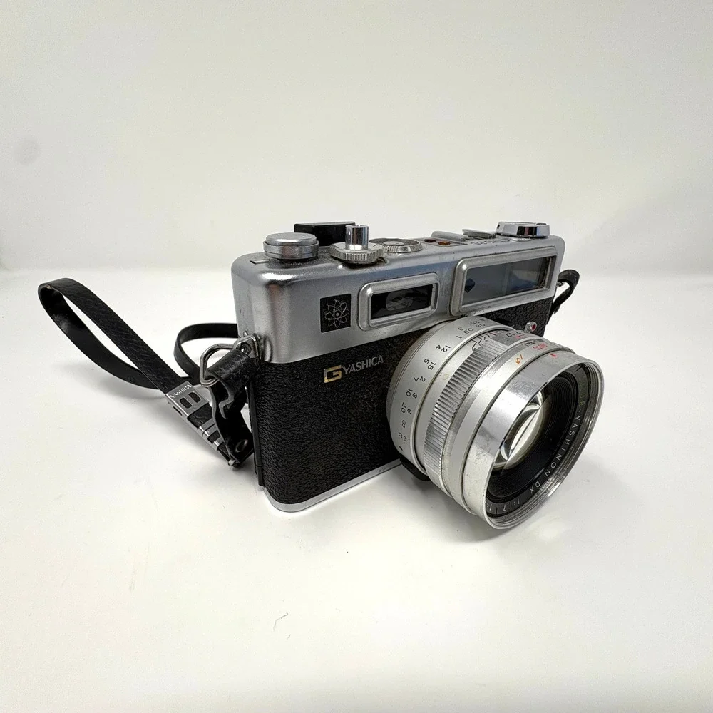 Yashica Electro 35 GSN 35mm Rangefinder w/45mm f1.7 Lens w/ Strap PARTS /REPAIR